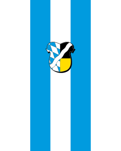Flag: München (Kreis) |  portrait flag | 3.5m² | 38sqft | 300x120cm | 10x4ft 