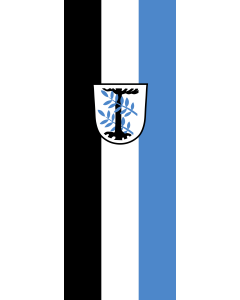 Vertical Hanging Beam Flag: Aschheim |  portrait flag | 6m² | 64sqft | 400x150cm | 13x5ft 
