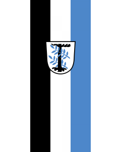 Vertical Hanging Beam Flag: Aschheim |  portrait flag | 3.5m² | 38sqft | 300x120cm | 10x4ft 