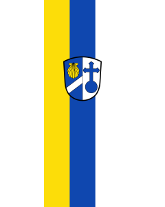 Vertical Hanging Beam Flag: Feldkirchen |  portrait flag | 6m² | 64sqft | 400x150cm | 13x5ft 