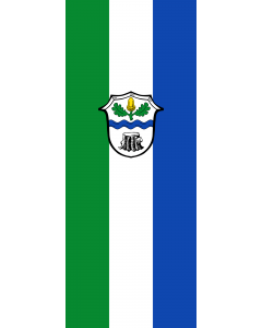 Flag: Hohenbrunn |  portrait flag | 3.5m² | 38sqft | 300x120cm | 10x4ft 