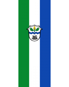 Vertical Hanging Swivel Crossbar Banner Flag: Hohenbrunn |  portrait flag | 6m² | 64sqft | 400x150cm | 13x5ft 
