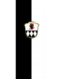 Flag: Ismaning |  portrait flag | 3.5m² | 38sqft | 300x120cm | 10x4ft 