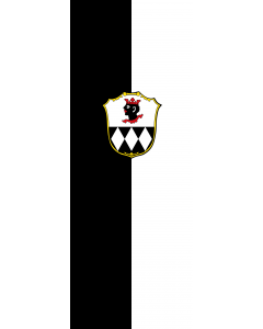 Vertical Hanging Swivel Crossbar Banner Flag: Ismaning |  portrait flag | 6m² | 64sqft | 400x150cm | 13x5ft 