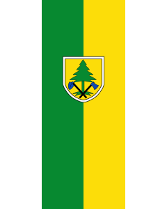 Vertical Hanging Beam Flag: Neuried | portrait flag | 3.5m² | 38sqft | 300x120cm | 10x4ft