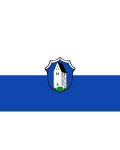 Flag: Oberhaching |  landscape flag | 1.35m² | 14.5sqft | 90x150cm | 3x5ft 