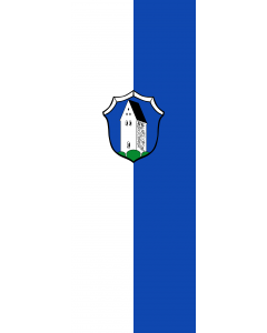 Vertical Hanging Swivel Crossbar Banner Flag: Oberhaching |  portrait flag | 6m² | 64sqft | 400x150cm | 13x5ft 