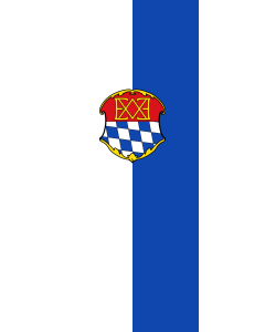Vertical Hanging Swivel Crossbar Banner Flag: Oberschleißheim |  portrait flag | 3.5m² | 38sqft | 300x120cm | 10x4ft 