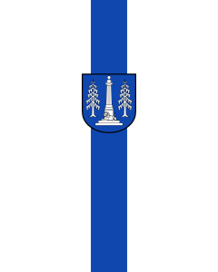 Vertical Hanging Swivel Crossbar Banner Flag: Ottobrunn |  portrait flag | 3.5m² | 38sqft | 300x120cm | 10x4ft 