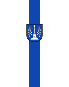 Vertical Hanging Swivel Crossbar Banner Flag: Ottobrunn |  portrait flag | 6m² | 64sqft | 400x150cm | 13x5ft 