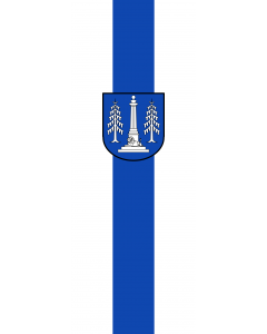 Vertical Hanging Swivel Crossbar Banner Flag: Ottobrunn |  portrait flag | 6m² | 64sqft | 400x150cm | 13x5ft 