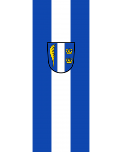 Vertical Hanging Swivel Crossbar Banner Flag: Aying |  portrait flag | 6m² | 64sqft | 400x150cm | 13x5ft 