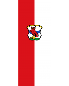 Vertical Hanging Swivel Crossbar Banner Flag: Planegg |  portrait flag | 6m² | 64sqft | 400x150cm | 13x5ft 