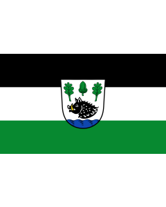 Tisch-Fahne / Tisch-Flagge: Sauerlach 15x25cm