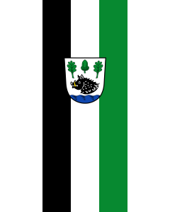 Flag: Sauerlach |  portrait flag | 3.5m² | 38sqft | 300x120cm | 10x4ft 