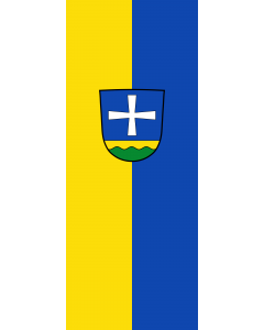 Vertical Hanging Beam Flag: Straßlach-Dingharting |  portrait flag | 3.5m² | 38sqft | 300x120cm | 10x4ft 