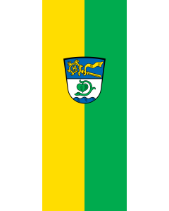 Flagge:  Unterhaching  |  Hochformat Fahne | 3.5m² | 300x120cm 