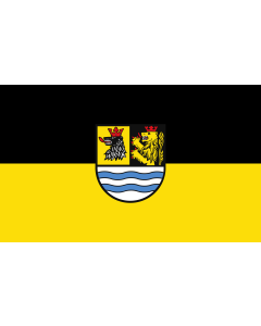 Tisch-Fahne / Tisch-Flagge: Neuburg-Schrobenhausen (Kreis) 15x25cm