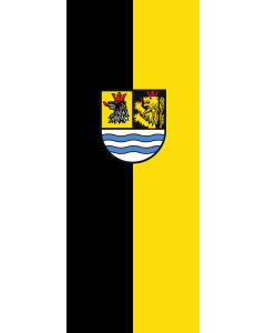 Flag: Neuburg-Schrobenhausen (Kreis) |  portrait flag | 3.5m² | 38sqft | 300x120cm | 10x4ft 