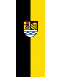 Vertical Hanging Swivel Crossbar Banner Flag: Neuburg-Schrobenhausen (Kreis) |  portrait flag | 6m² | 64sqft | 400x150cm | 13x5ft 