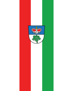 Vertical Hanging Beam Flag: Berg im Gau |  portrait flag | 6m² | 64sqft | 400x150cm | 13x5ft 