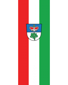 Vertical Hanging Swivel Crossbar Banner Flag: Berg im Gau |  portrait flag | 6m² | 64sqft | 400x150cm | 13x5ft 