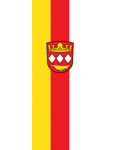 Vertical Hanging Swivel Crossbar Banner Flag: Ehekirchen |  portrait flag | 6m² | 64sqft | 400x150cm | 13x5ft 