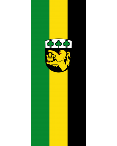 Flag: Karlskron |  portrait flag | 6m² | 64sqft | 400x150cm | 13x5ft 