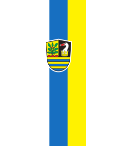 Vertical Hanging Beam Flag: Oberhausen | portrait flag | 6m² | 64sqft | 400x150cm | 13x5ft