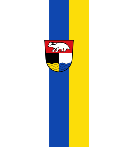 Vertical Hanging Beam Flag: Rohrenfels |  portrait flag | 3.5m² | 38sqft | 300x120cm | 10x4ft 