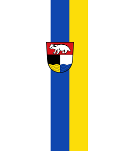 Vertical Hanging Swivel Crossbar Banner Flag: Rohrenfels |  portrait flag | 6m² | 64sqft | 400x150cm | 13x5ft 