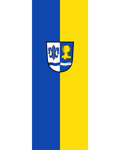 Flag: Baar-Ebenhausen |  portrait flag | 6m² | 64sqft | 400x150cm | 13x5ft 