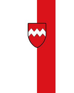 Vertical Hanging Swivel Crossbar Banner Flag: Geisenfeld, St | portrait flag | 3.5m² | 38sqft | 300x120cm | 10x4ft