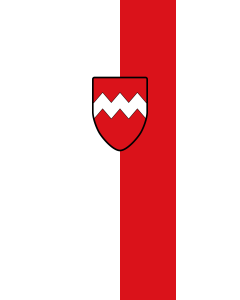 Vertical Hanging Beam Flag: Geisenfeld, St | portrait flag | 6m² | 64sqft | 400x150cm | 13x5ft