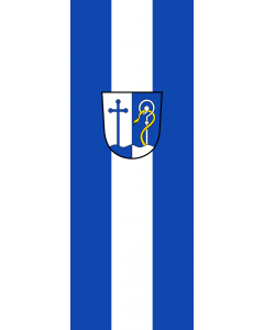 Vertical Hanging Swivel Crossbar Banner Flag: Hettenshausen |  portrait flag | 6m² | 64sqft | 400x150cm | 13x5ft 