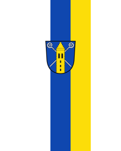 Vertical Hanging Swivel Crossbar Banner Flag: Ilmmünster |  portrait flag | 3.5m² | 38sqft | 300x120cm | 10x4ft 