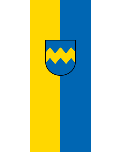 Vertical Hanging Beam Flag: Pfaffenhofen a.d.Ilm, St | portrait flag | 3.5m² | 38sqft | 300x120cm | 10x4ft
