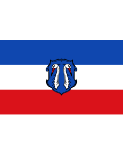 Flag: Reichertshofen, M |  landscape flag | 1.35m² | 14.5sqft | 90x150cm | 3x5ft 