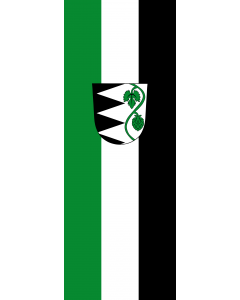 Vertical Hanging Swivel Crossbar Banner Flag: Rohrbach |  portrait flag | 6m² | 64sqft | 400x150cm | 13x5ft 