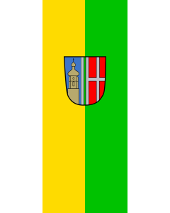 Vertical Hanging Swivel Crossbar Banner Flag: Schweitenkirchen |  portrait flag | 3.5m² | 38sqft | 300x120cm | 10x4ft 