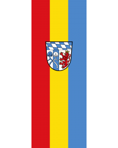 Vertical Hanging Beam Flag: Rosenheim (Kreis) |  portrait flag | 6m² | 64sqft | 400x150cm | 13x5ft 