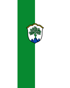Vertical Hanging Beam Flag: Aschau i.Chiemgau | portrait flag | 3.5m² | 38sqft | 300x120cm | 10x4ft