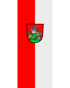 Vertical Hanging Beam Flag: Bad Aibling, St | portrait flag | 3.5m² | 38sqft | 300x120cm | 10x4ft