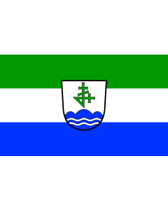 Tisch-Fahne / Tisch-Flagge: Bernau a.Chiemsee 15x25cm