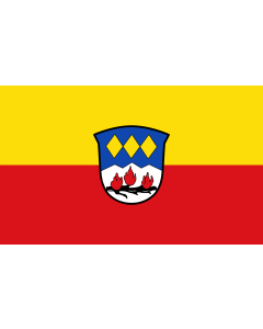 Tisch-Fahne / Tisch-Flagge: Brannenburg 15x25cm