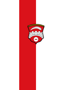 Flag: Bruckmühl, M |  portrait flag | 6m² | 64sqft | 400x150cm | 13x5ft 