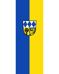 Vertical Hanging Beam Flag: Eiselfing | portrait flag | 6m² | 64sqft | 400x150cm | 13x5ft