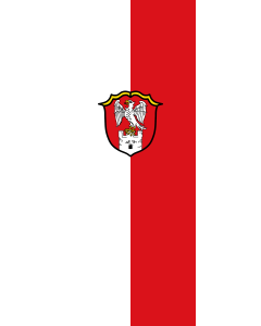Vertical Hanging Swivel Crossbar Banner Flag: Flintsbach a.Inn |  portrait flag | 3.5m² | 38sqft | 300x120cm | 10x4ft 