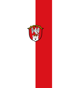 Vertical Hanging Swivel Crossbar Banner Flag: Flintsbach a.Inn |  portrait flag | 6m² | 64sqft | 400x150cm | 13x5ft 
