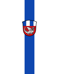 Vertical Hanging Beam Flag: Frasdorf | portrait flag | 3.5m² | 38sqft | 300x120cm | 10x4ft